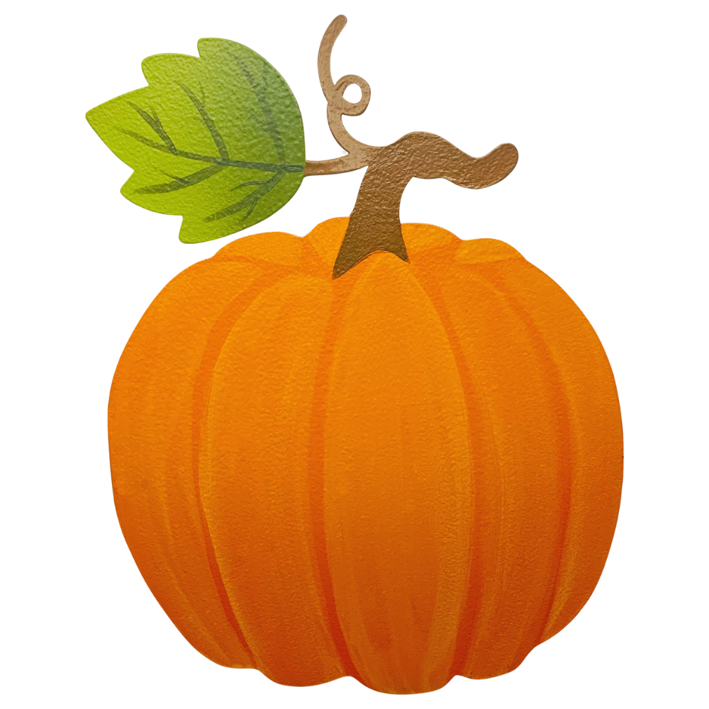 Large pumpkin magnet on a transparent background. 