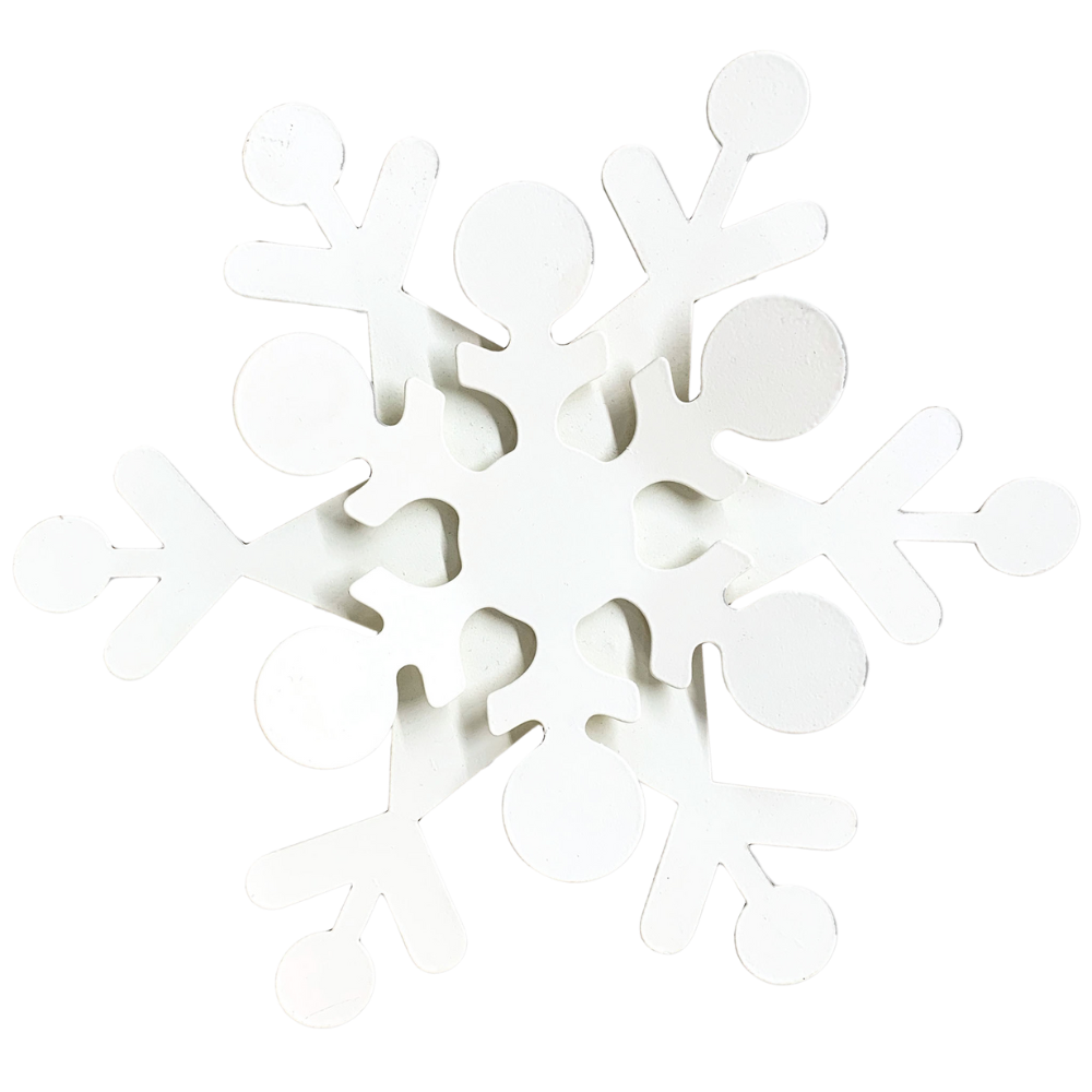 White snowflake on a transparent background. 