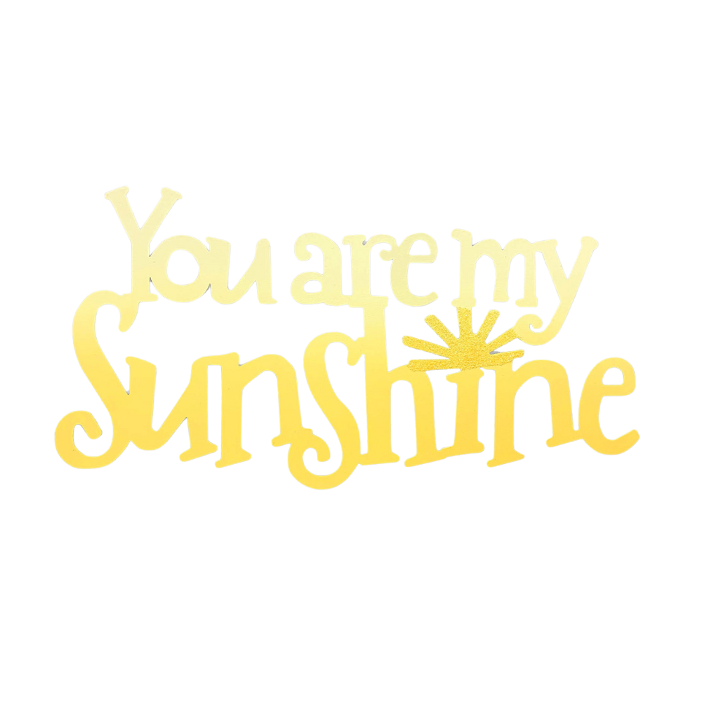 "You are my Sunshine" magnet on a transparent background