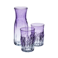 Amethyst Carafe and Glass Set by Stephen Kitras